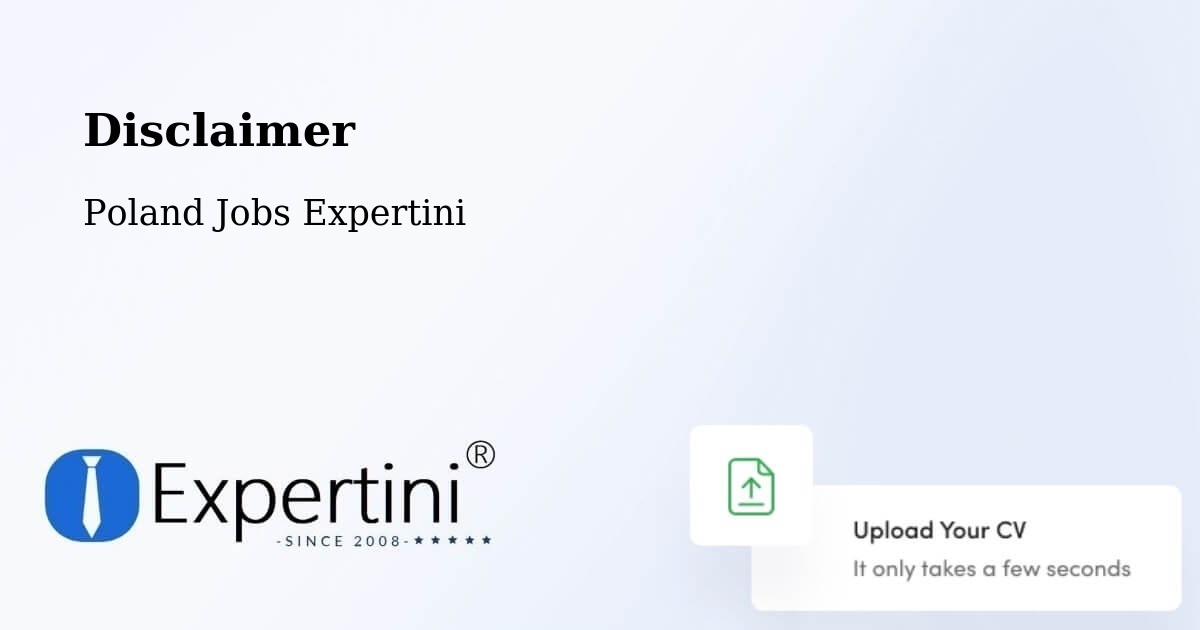 Disclaimer – Ryn - Poland Jobs Expertini